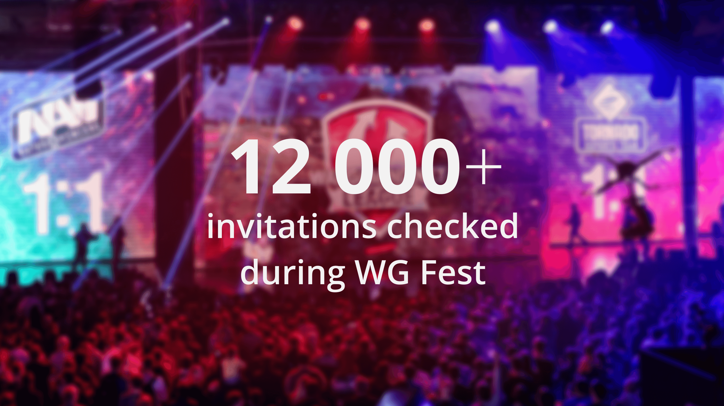12 000+ invitations checked in WG Fest with WG scanner